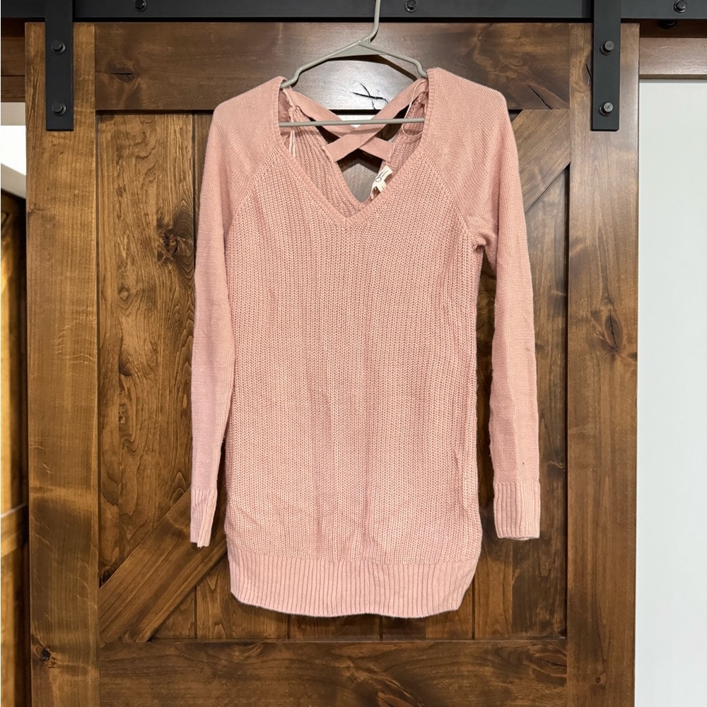Jessica Simpson Mayernity Blush Knit Top